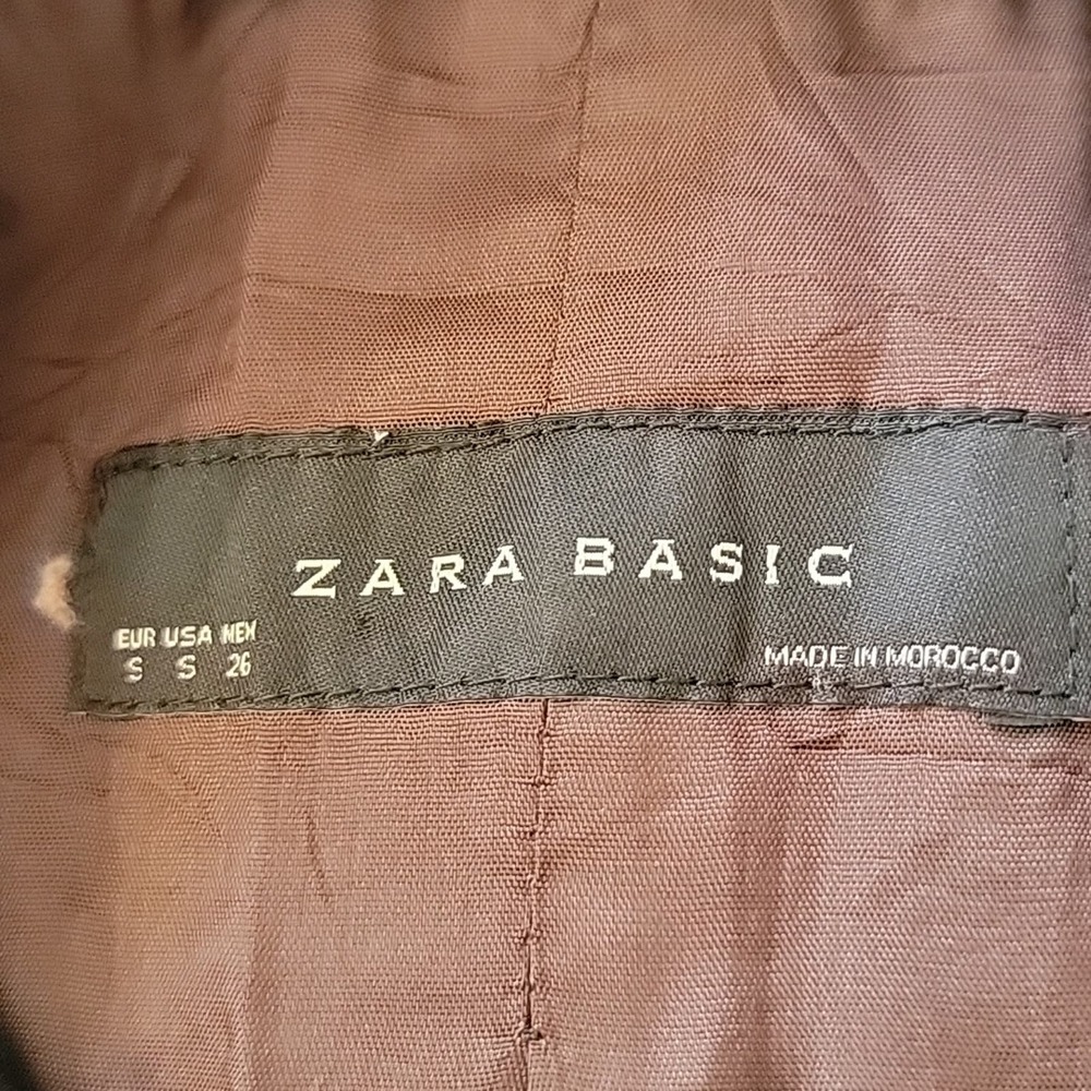 Zara Basic Black Utility Button Front Pockets Jac… - image 6